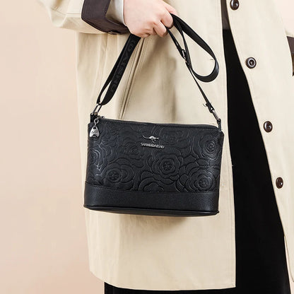 Sac à Main Femme Cuir PU 3 Poches - Grand Tote Bag Crossbody Imprimé Fashion