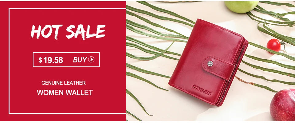 Portefeuille Femme Cuir Véritable Luxe Rose - Porte-Monnaie Compact Fermoir Hasp Porte-Carte Qualité