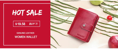 Portefeuille Femme Cuir Véritable Luxe Rose - Porte-Monnaie Compact Fermoir Hasp Porte-Carte Qualité