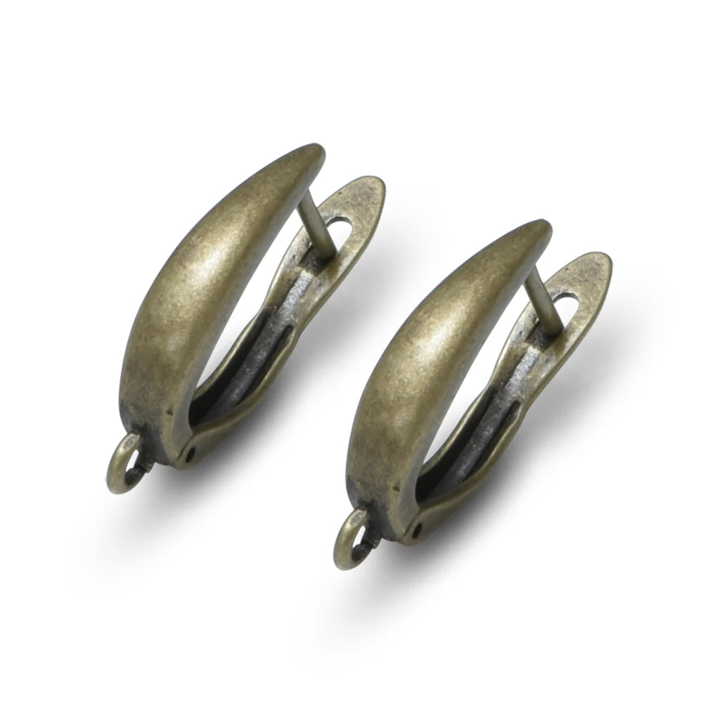 Boucles d'Oreilles Géométriques Bronze Antique - Accessoires DIY Cuivre