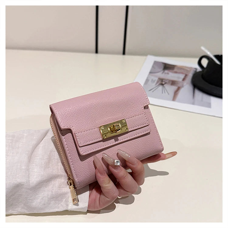 Portefeuille Femme Rétro Grande Capacité - Tri-Fold Multi-Cartes Multi-Fonctions