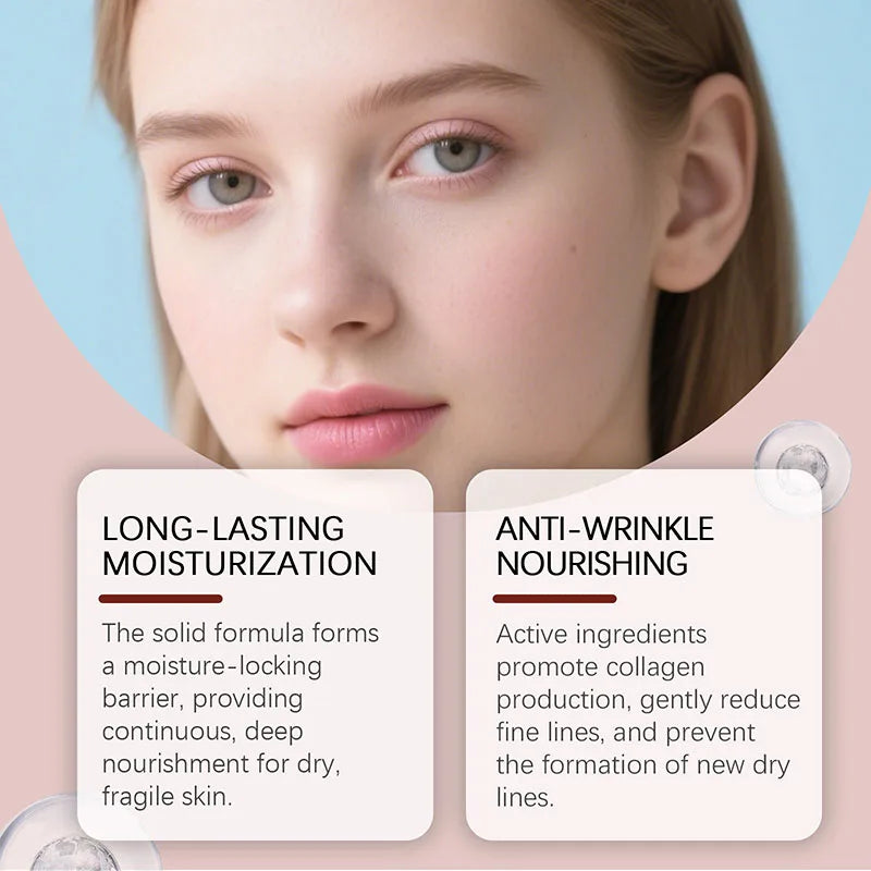 Baume Multi-Usages Calcium Volume 1pc - Stick Visage Yeux Collagène Hydratant Anti-Rides Pré-Maquillage K-Beauty
