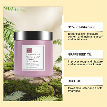 Crème Raffermissante Corps Champagne Pepperslim - Anti-Rides Hydratante Tonifiante Homme Femme Vanille