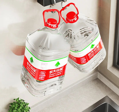 Porte-Couteaux Mural de Cuisine - Rangement Sans Perçage en Acier au Carbone