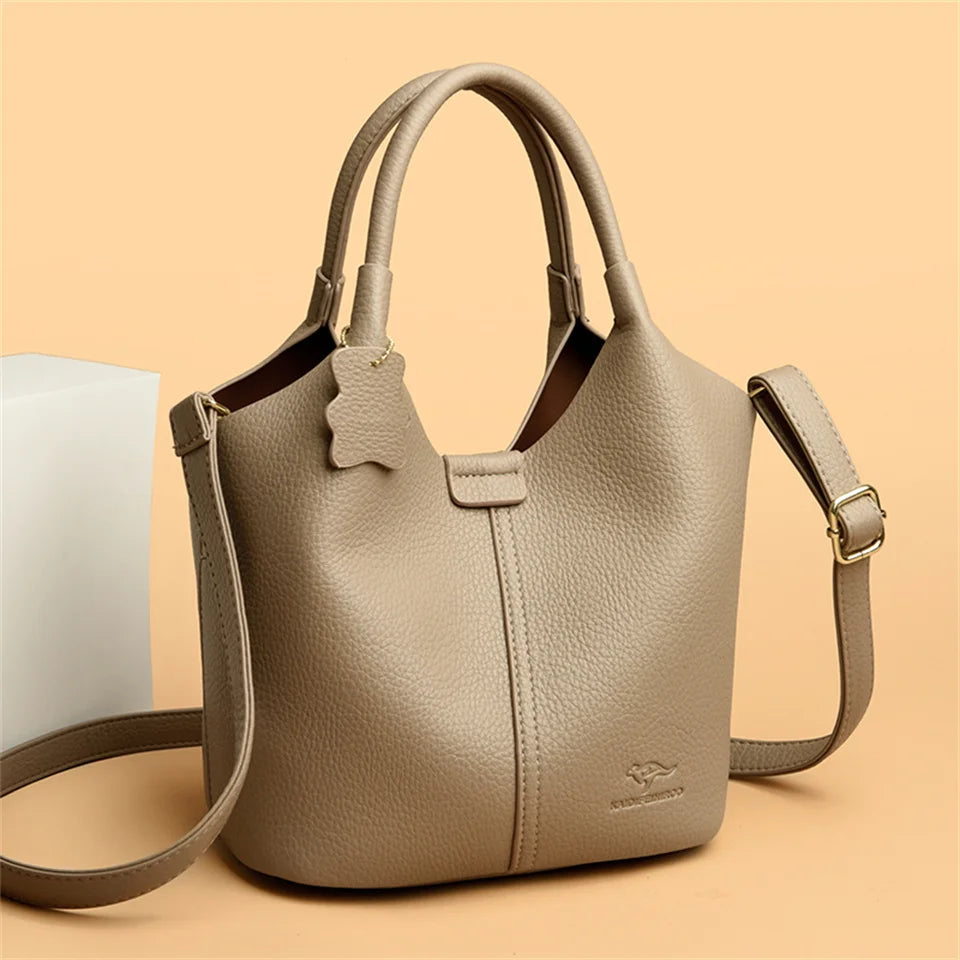Sac à Main en Cuir Synthétique Vintage – Grande Capacité