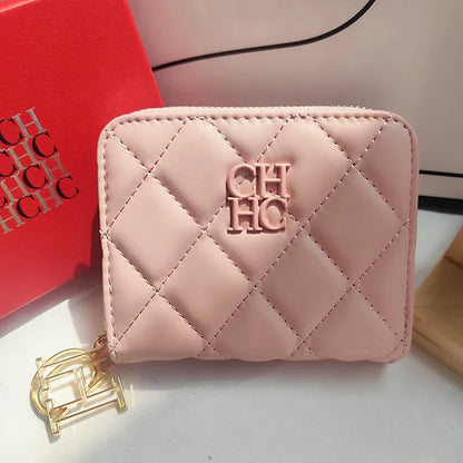 Portefeuille Femme Cuir PU Artisanat Exquis - Compact Multi-Cartes Chic Durable