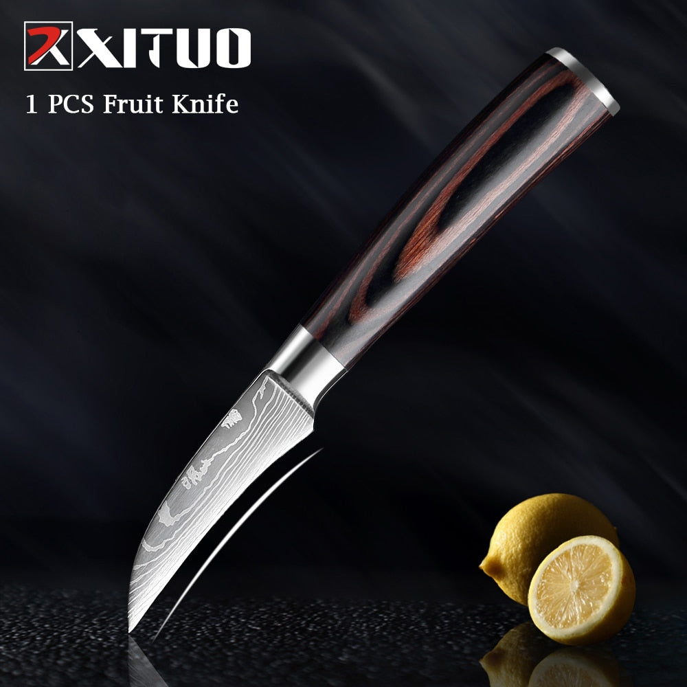 Couteaux de Chef Professionnels 1-10 Pièces - Set Cuisine Acier Inoxydable