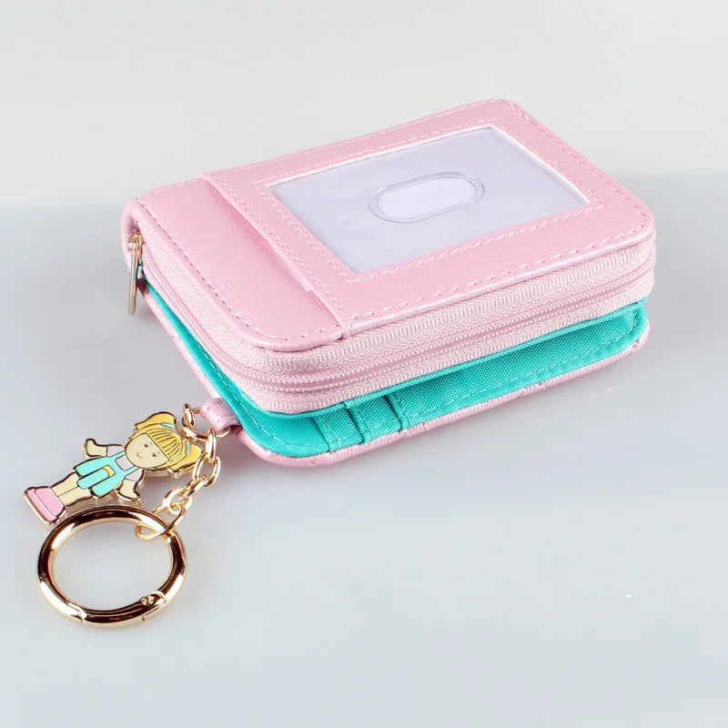 Portefeuille Matelassé Rose Femme - Porte-Monnaie Élégant avec Compartiments Cartes et Pièces