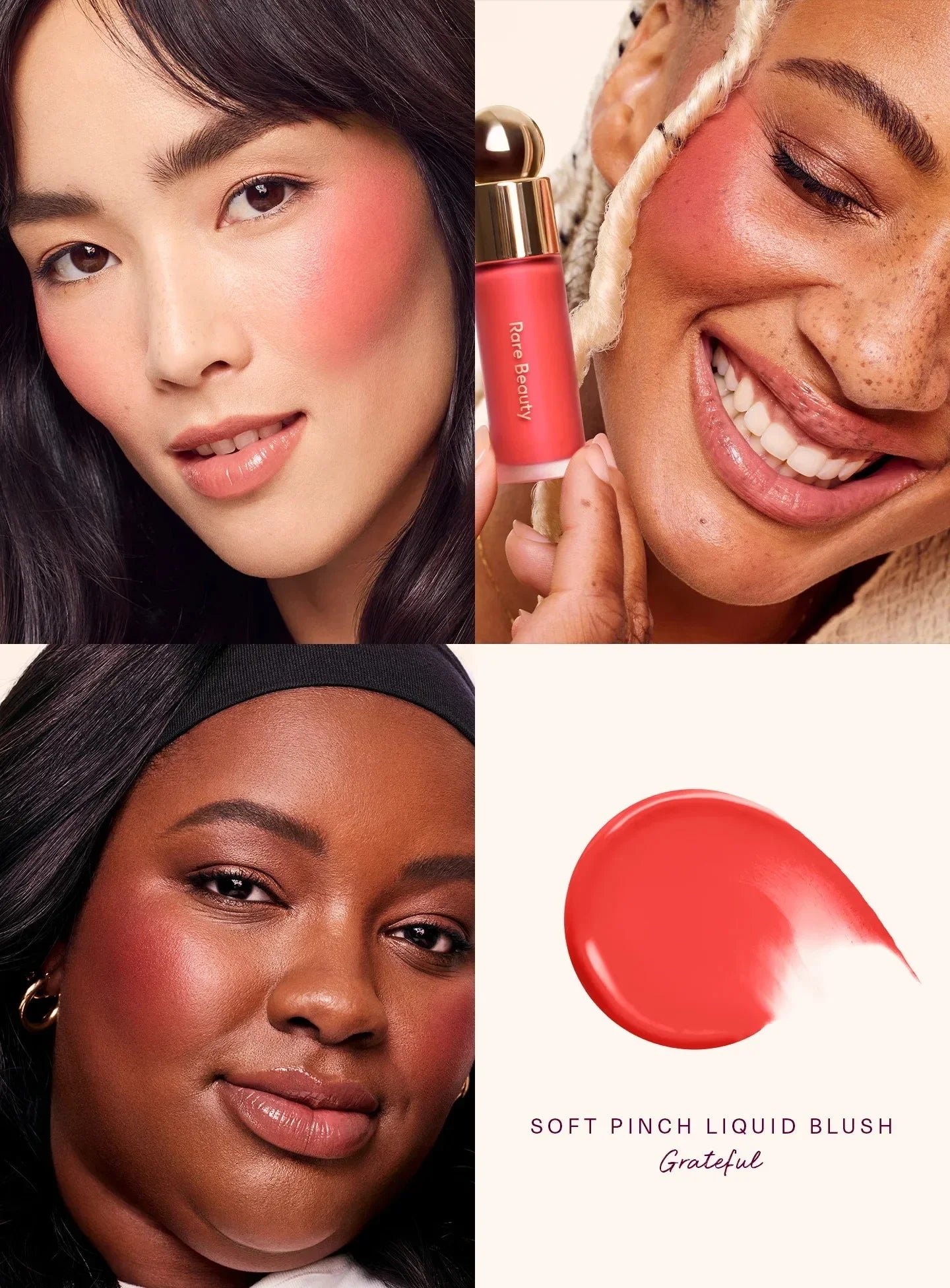 Blush Rare Beauty Matte Lasting Truth - Crème Poudre Rebondi Flou Résistant Transpiration Humidité Longue Tenue