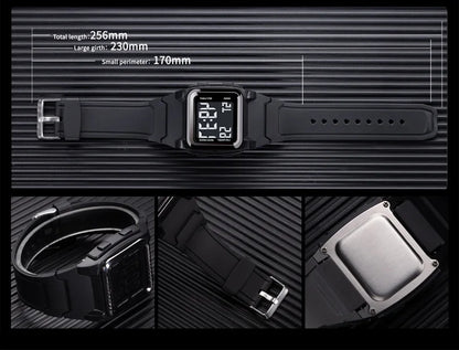 Montre Sport Numérique YIKAZE - Étanche LED Multifonction Homme