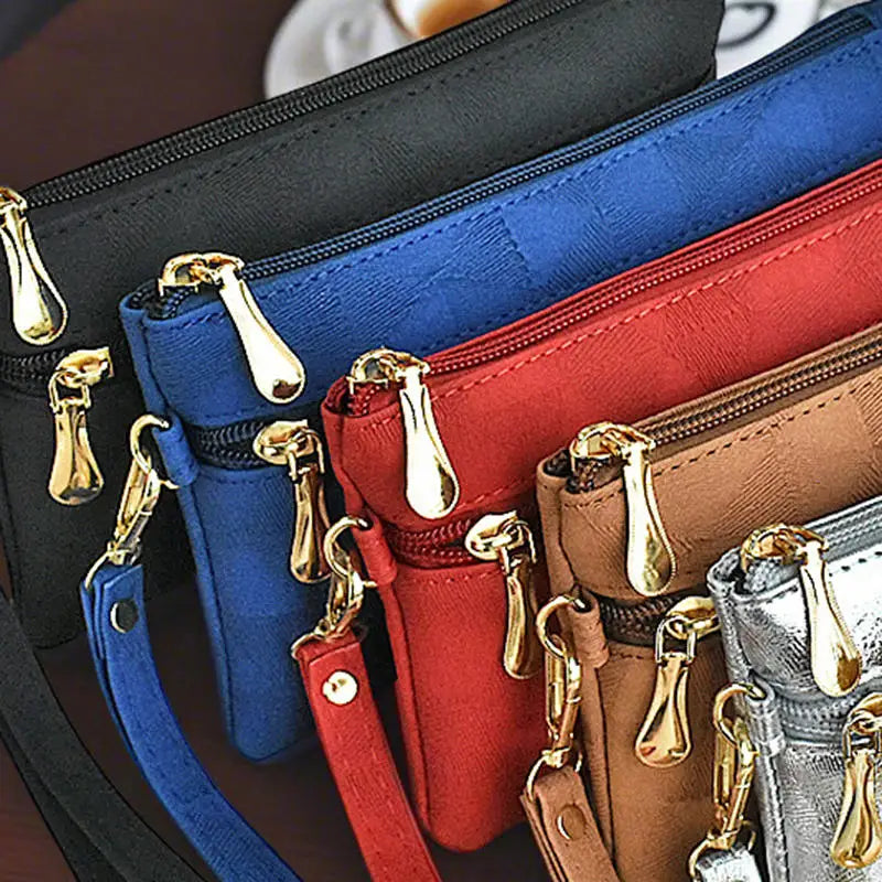 Portefeuille Long Femme Grande Capacité - Pochette Zip avec Compartiment Téléphone
