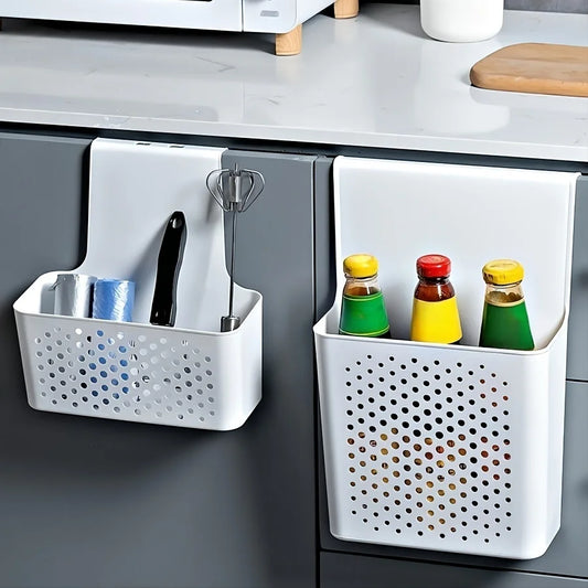 Organisateur de Porte d'Armoire de Cuisine - Panier de Rangement Suspendu Multifonction