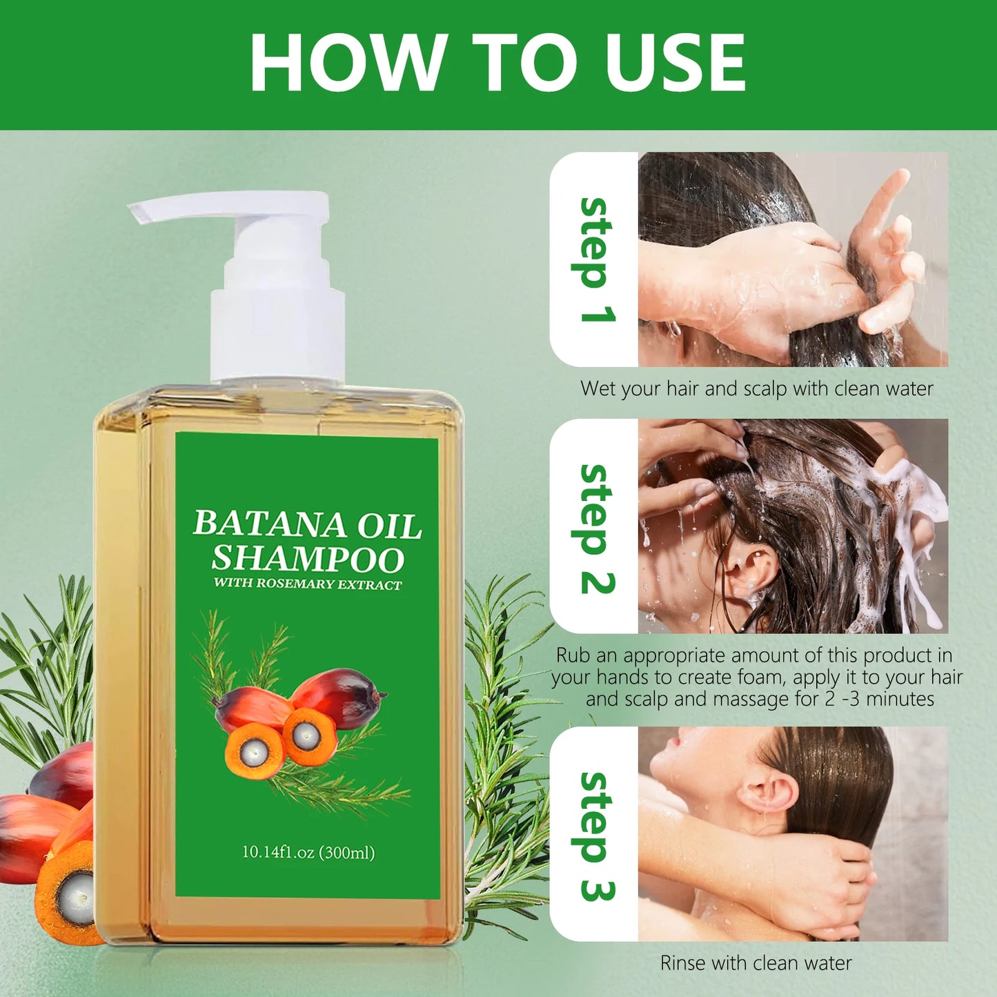 Ensemble Shampooing & Huile de Batana Pure - Croissance & Réparation Capillaire