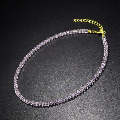 Collier Choker Perles Noires Minimaliste - Ras-du-Cou Court Élégant