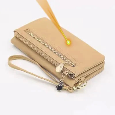 Portefeuille Femme Personnalisé Photo Gravé - Cadeau Maman Fermeture Éclair Design Unique