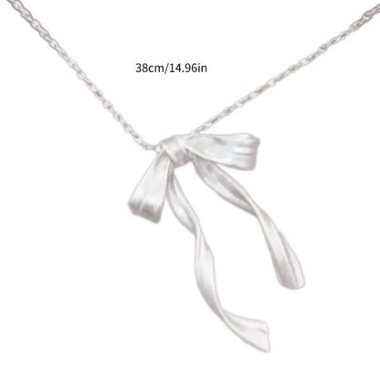 Collier Pendentif Nœud Papillon Délicat - Chaîne Clavicule Tendance