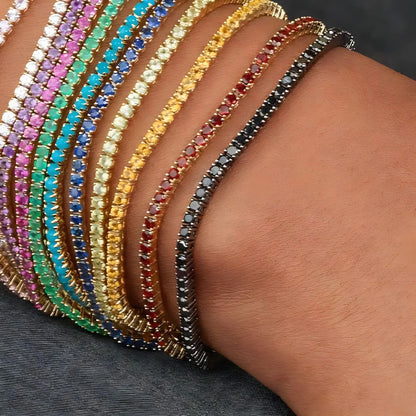 Ensemble 11 Bracelets Strass Élastiques – Stack Accumulation Brillant