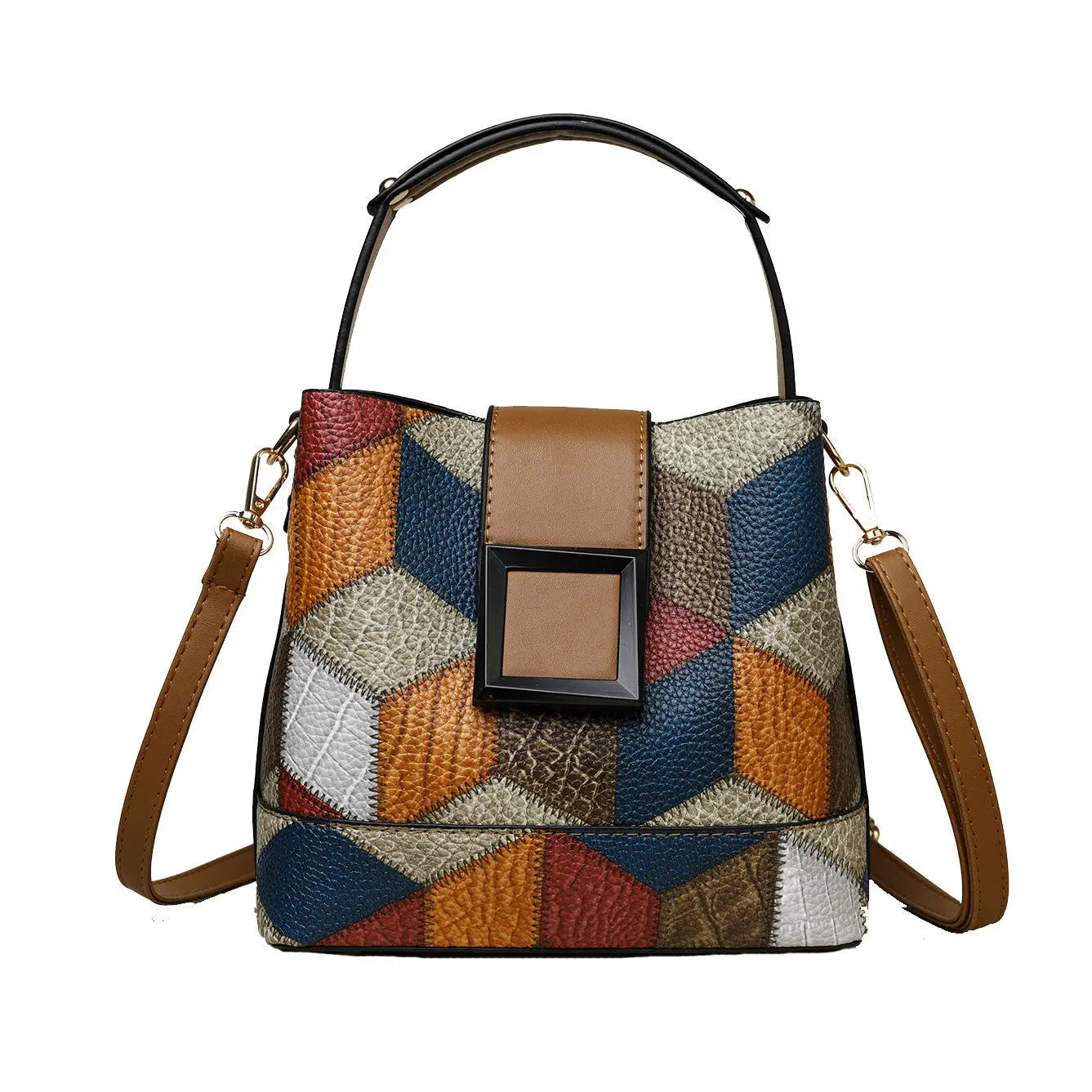 Sac Bucket Femme Cuir Souple Élégant - Crossbody Bandoulière Ajustable 2026
