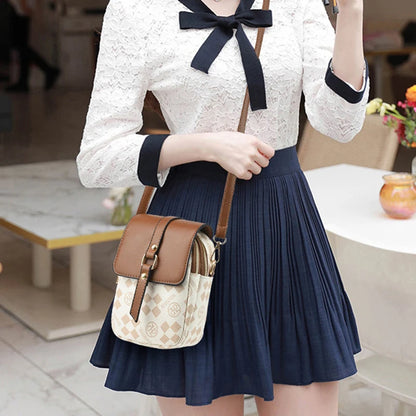 Sac Bandoulière Femme Multi-Poches Crossbody Luxe - Petit Sac Épaule Pratique Shopping Quotidien