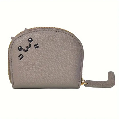 Portefeuille Femme Chat Cartoon Kawaii - Porte-Carte Multi-Emplacements Porte-Monnaie Cute ID Card Holder