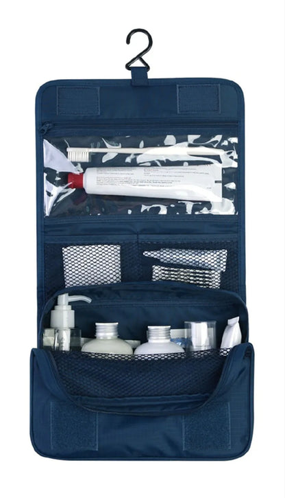 Trousse de Toilette Suspendue Imperméable – 6 Poches, Idéale Voyage