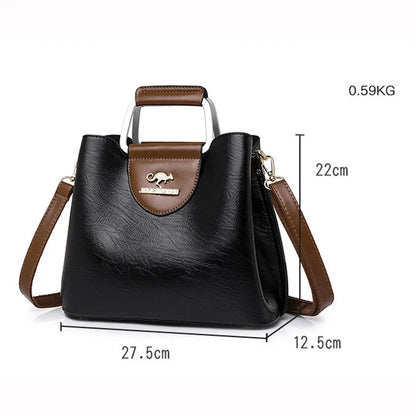 Sac à Main Femme Cuir Véritable Luxe Designer - Bandoulière Crossbody Élégant