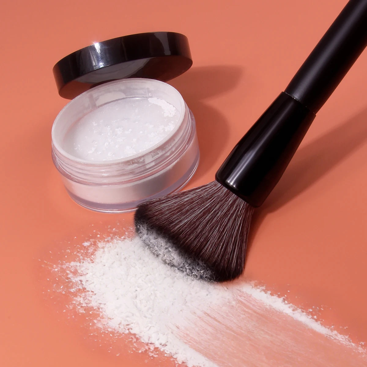 Gros Pinceau Poudre Multifonction Doux - Blush Contour Fixation Maquillage Professionnel Beauté Outil