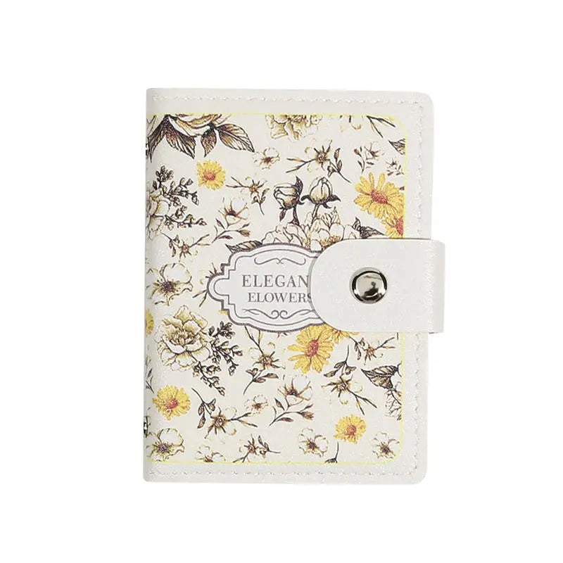 Portefeuille Femme 20 Poches Cartes Cuir PU - Porte-Cartes Étanche Grande Capacité