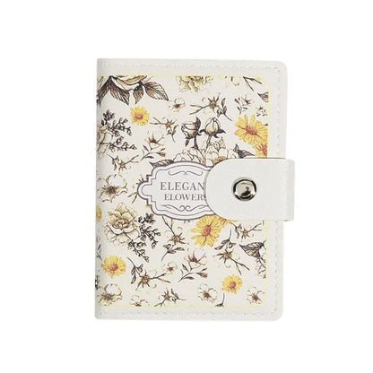 Portefeuille Femme 20 Poches Cartes Cuir PU - Porte-Cartes Étanche Grande Capacité
