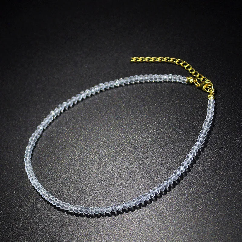 Collier Choker Perles Noires Minimaliste - Ras-du-Cou Court Élégant