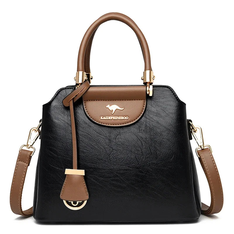 Sac Tote Femme Cuir Luxe Petit - Crossbody Designer Simple Élégant 2026