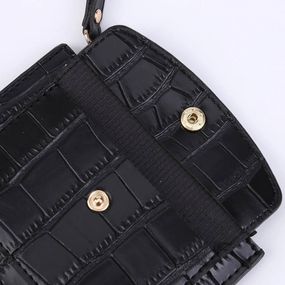 Portefeuille Court Femme Cuir PU - Mini Porte-Monnaie Couleur Unie Casual