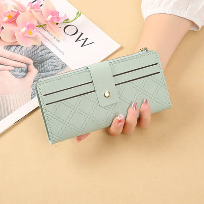 Portefeuille Femme Multi-Cartes Cuir PU - Organisateur de Voyage Décontracté