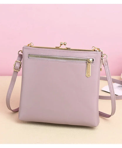 Sac à Bandoulière Femme Cuir PU - Pochette Porte-Cartes Crossbody Voyage
