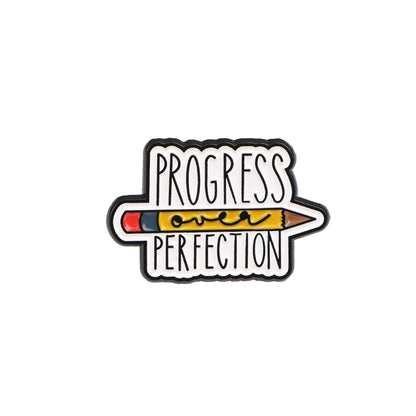 Pin's Émaillé Citations Anglaises – Broche Badge Message Unisexe
