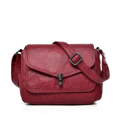 Sac à Bandoulière Femme Vintage Cuir Souple - Petit Sac Crossbody Designer Luxe