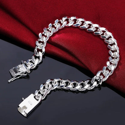 Bracelet Chaîne Argent Sterling 925 — Élégant et Minimaliste, 20 Coloris