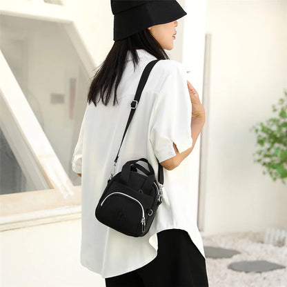 Sac Bandoulière Femme Nylon Imperméable Multi-Poches - Crossbody Grande Capacité