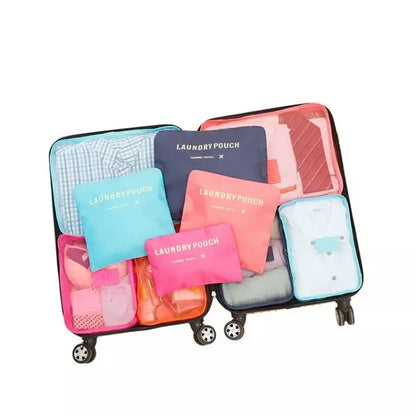 Ensemble 6 Sacs Rangement Voyage - Cubes Emballage Organisateur Valise Vêtements Unisexe