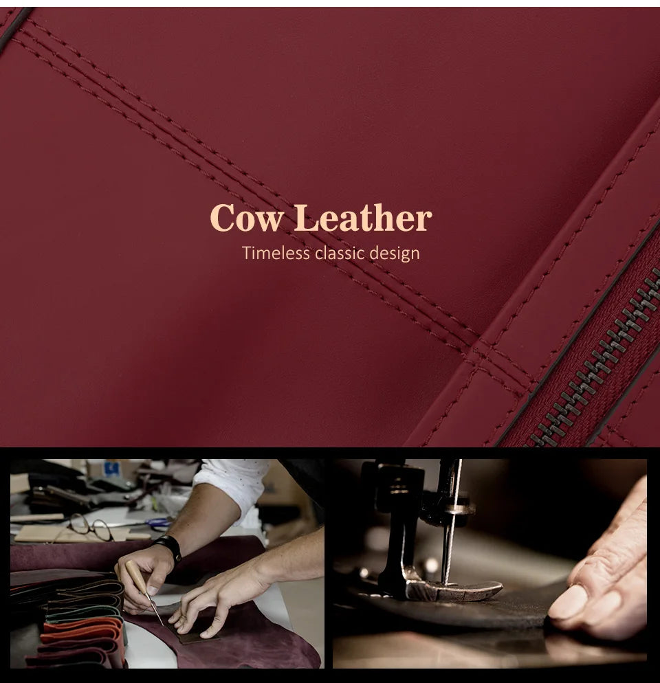 Portefeuille Femme Cuir Véritable Long RFID - Carteras Luxe avec Porte-Monnaie