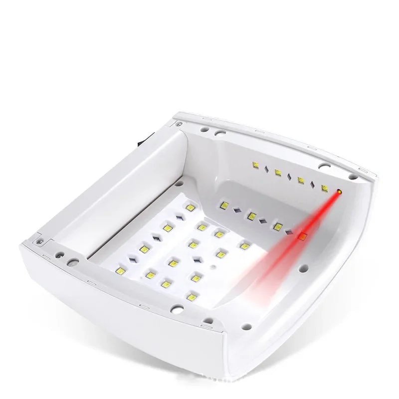 Lampe UV LED Ongles 66W Rechargeable Sans Fil - Séchoir Gel Polish Manucure Pédicure Portable