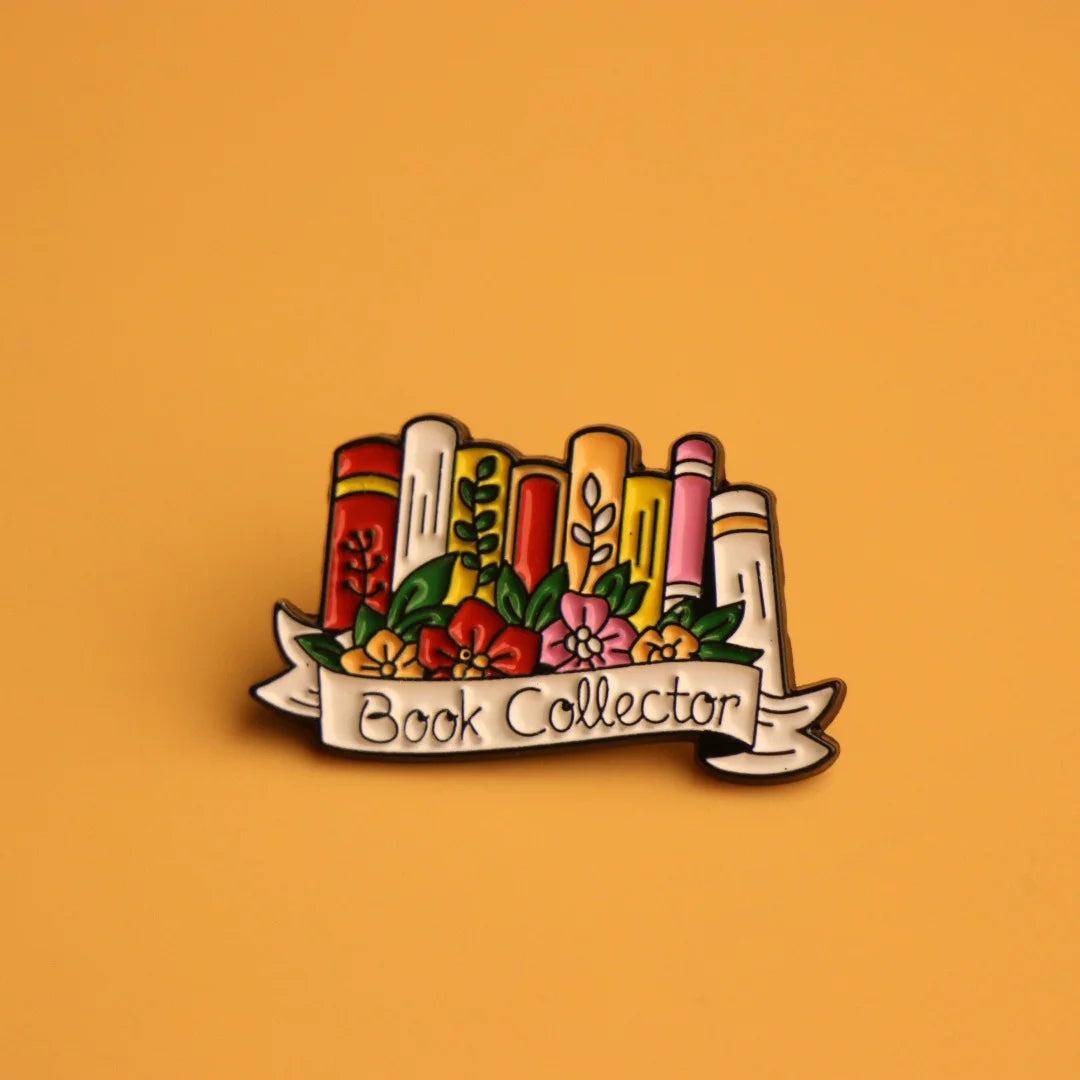 Broche Littéraire Élégante Amoureux Livres – Pin's Classique Polyvalent Femme