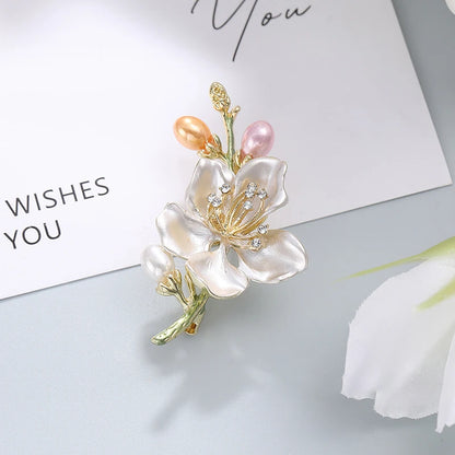 Broche Fleur Rétro Élégante Style Chinois – Corsage Multifonctionnel Haut de Gamme Vêtements Cadeaux