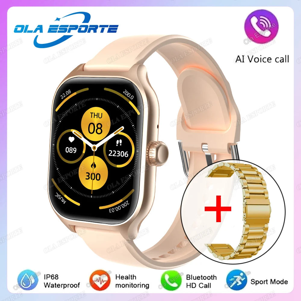 Montre Connectée 2026 Premium — Écran AMOLED 2,01", Appels Bluetooth, Unisexe