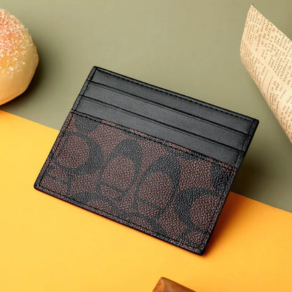 Porte-Carte Femme Cuir PU Luxe - Mini Portefeuille Court Multifonction avec Compartiments