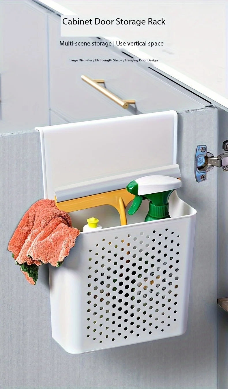 Organisateur de Porte d'Armoire de Cuisine - Panier de Rangement Suspendu Multifonction