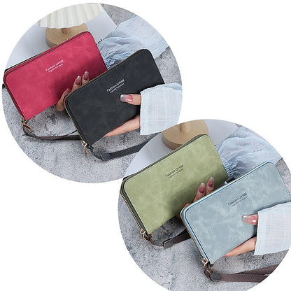 Sac à Main Femme avec Portefeuille Long - Pochette Multi-Fonctions Élégante