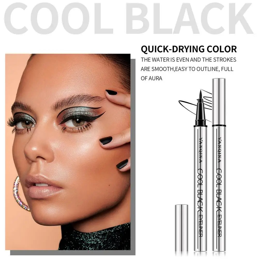 Eyeliner Liquide YANQINA – Waterproof 24H, Séchage Rapide & Anti-Bavures