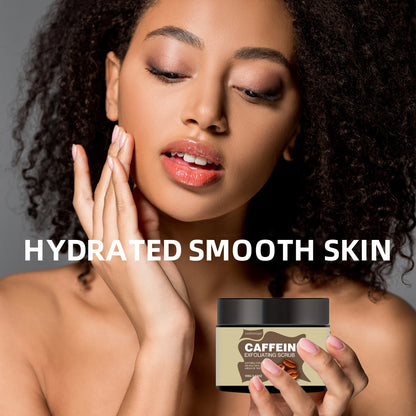 Gommage Exfoliant Caféine 100g - Texture Crème Glacée Léger Non-Collant Pores Cadeau Tous Types Peau