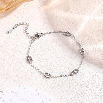 Bracelet Acier Titane Design Unique – Chaîne Luxe Couples Polyvalent